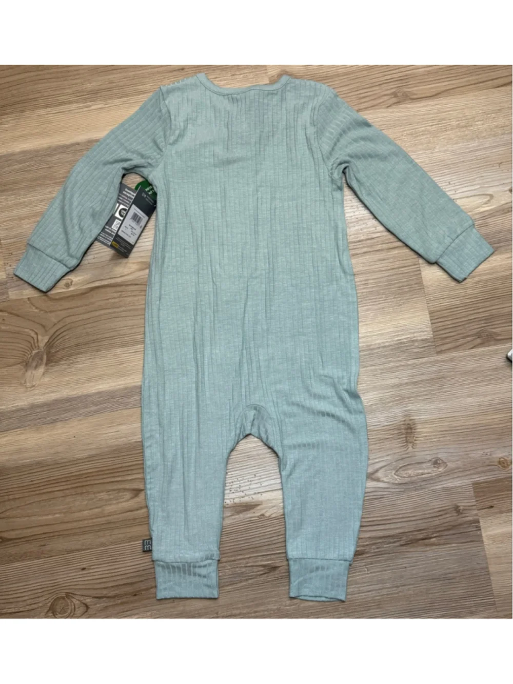 Baby Modern Moments by Gerber Blue/Green Ribbed zip up 12 Months